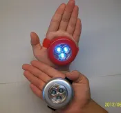 手指套+炫光掌心雷.*LED手套燈+魔鬼沾(黏扣帶).愛無赦炫彩燈.可選色可配色.手工製作