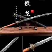【龍泉劍莊】【送贈品】龍泉鎮宅寶劍新品繡春刀雁翎刀唐橫刀劍一體刀具防身冷兵器未開刃