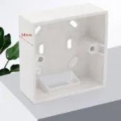 ATTACT 用於 86mm*86mm*34mm 標準開關和 Soets 的高品質外部安裝盒適用於牆面任何位置 TW