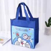 學生書袋 卡通補習袋 補課包 可愛便當袋 兒童手提袋 防水帆布飯盒袋 大容量手提袋 汽車皮卡丘手提包