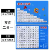 協貿國際日用品生活館 2合1/九九乘法口訣表學生用百數表1-100數字表卡片數字卡小學生數學教具學具幼兒兒童啟蒙教育認識數字找規律