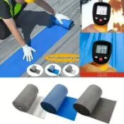 一卷防漏丁基膠帶、防水 PVC 管道密封劑、帶紫外線反光塗層的多用途屋頂修補膠帶