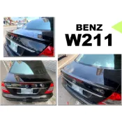 小亞車燈＊全新 賓士 W211 E200 E240 E280 E300 E55 E60 卡夢 碳纖維 尾翼 鴨尾