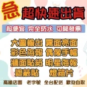 預購 大圖輸出 PP相紙 PVC貼紙 油畫布 燈箱片 帆布 海報印刷 自設Epson大圖機 原廠油墨鮮豔層次分明