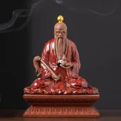 中式陶瓷太上老君道家三清祖師神像道德天尊雕像家用桌面供奉擺件