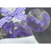 Halle's shop  *純棉拼接網紗 香包空袋子 (單面開窗 9*12cm 空袋) 5個一組