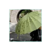 (店+)遇水開花雨傘高階感學生雨天專用加大加固加厚抗暴雨長柄自動雨傘
