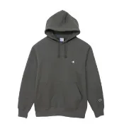 【Champion】官方直營-BASIC 經典刺繡C標拉絨連帽TEE/休閒TEE-男(深灰色)