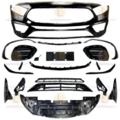 賓士 A-Class W177 A180 A200 改 A35 A45 AMG 前槓護槓總成 大包圍 車頭改裝 前杠中網