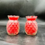 【樂興佛具】五號鳳梨蠟燭 / 整箱48對入 / 免運費 / 鳳梨蠟燭 / 點光明 / 光明燈