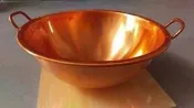 ~All-in-one~【附發票】台灣製 雙耳球型銅鍋(Φ45cm)圓底/個 專業雙耳煮糖銅 甜點 果醬 煮糖-免運