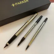 筆來筆趣》美國🇺🇸派克Parker 75 鋼桿金夾 (鋼珠筆、原子筆）兩用筆