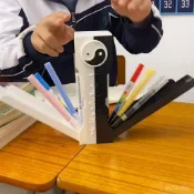 一筆定乾坤 三太子 中壇元帥 哪吒 考試筆 文昌 衕款學生一筆定乾坤劍匣創意筆盒文具盒2025新款高級ins風帥 DTG