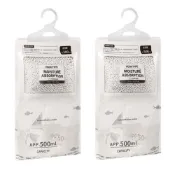 (店+)〖美佳小舖〗 2入組 加大容量可掛式除濕袋500ml吸濕袋 防霉包 除濕包 防潮袋 吸水袋 吊掛乾燥包 衣櫃衣櫥防霉