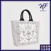 【HF】Harrods英國代購 正品現貨 哈洛德 2026新款 蕾絲珠寶花卉印花手提包 高貴優雅購物袋 手提女包通勤小包