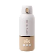 (店+)【BEBE Amico】不鏽鋼智能溫控恆溫保溫瓶350ml 麗兒采家