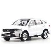 [Welly] KIA Sorento 2022 壓鑄金屬汽車 1:38 比例 – 迴力玩具 SUV,開門,男孩禮物,汽