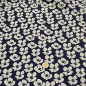 【新皇品】藍底白花/防潑水肯尼布
