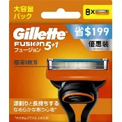 屈臣氏Watsons 吉列Fusion鋒隱系列刮鬍刀頭 (8刀頭)