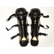 2026 日本品牌 SSK 最新款 少年用 捕手護腳 捕手護膝 (PGL2650J-9038)黑/金