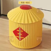 桃園新品💥古風喜慶米桶 2026新款中國風五穀雜糧收納盒 家用防蟲防潮儲糧桶 喬遷送禮米缸 廚房雜糧儲存罐 收納神器