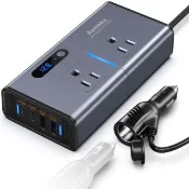 車充插座12V轉110V變壓器 200W逆變器(電源轉換器 車載插座 PD車載充電器 點煙器快充 車載變壓器)