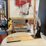 （現貨）麥法蘭  NBA 籃框 6吋 1/9EB公仔專用 籃球架 籃球框  模型 歐布萊恩盃 冠軍盃 現貨