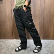 美國百分百【全新真品】The North Face 雪褲 滑雪長褲 褲子 TNF 保暖 防水 北臉 男 黑色 AH87