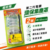 第二代電鑽環保集塵罩｜粉塵飛揚 電鑽集塵 電鑽施工灰塵的刻星 四溝電鑽用｜2號 口徑 45-50mm｜台灣製【威威五金】
