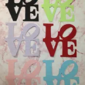 手工素材-LOVE-6.5x6.5
