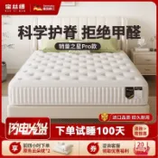 免運 床墊 加厚床墊 單人床墊/雙人床墊/加大床墊 寶絲縵品牌天然乳膠床墊靜音獨立彈簧1.8M席夢思椰棕軟床墊20cm厚