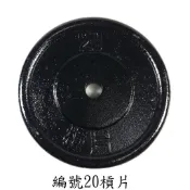 ☆小鶯號☆ 台灣製 20P 20磅 鑄鐵槓片 重量訓練 肌肉 二頭肌 胸肌
