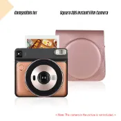 Andoer 保護套 PU 皮包帶可調節肩帶,適用於 Fujifilm Instax Square SQ6 即時膠片相機