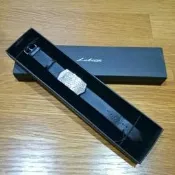 正品 Lolita Asialux 樂利塔 奢華雙層掀蓋 晶鑽仕女錶 黑絲緞
