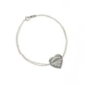 【日本直郵 中古美品】蒂芙尼 TIFFANY&Co. 手鍊 Return to Heart Tag 雙鍊 銀 925 飾品