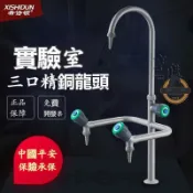 淘好物百貨店 🔥全銅實驗室水龍頭 三聯 三口 化驗室水龍頭 水槽化驗龍頭水嘴 高教龍頭