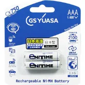 (缺貨中)日本湯淺YUASA 低自放電鎳氫電池 4號 AAACX750(1組2顆)