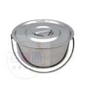 提耳調理鍋(附蓋)-兩款尺寸可選【百貨通】不銹鋼手提鍋 家用豬油罐 提手鍋 打包 提飯鍋