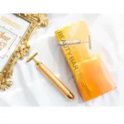 現貨📦紙箱出貨📦 日本BEAUTY BAR 24K黃金美容棒T型 震動按摩棒 美容棒