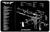 原廠現貨 TEKMAT Colt 1911 爆炸圖 滑鼠墊 專業槍枝工作墊子