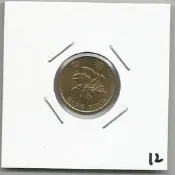 媽媽的私房錢~~香港早期錢幣~~1997年香港壹毫(附錢幣紙夾)12