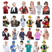聯合國 兒童 服飾【新款熱賣】兒童 醫生 表演服 cos 廚師 護士服 表演 萬聖節 太空服潮流