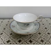 Wedgwood 英國製骨瓷 清新花茶杯組 二手