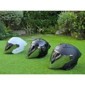 ONZA ZX1 1代 亮光黑 亮光白 消光黑 四分之三 贈墨片 半罩式 機車安全帽｜可更換鏡片｜內襯可拆洗｜通勤推薦