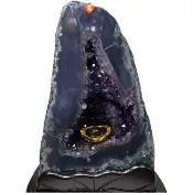 【恬芯晶品】巴西木型紫鈦紫水晶洞8.2KG新居財位擺設AJ10(紫鈦晶洞開運招財招貴人開業財位父親節)