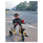(店+)四季風精選好物 兒童三輪車腳踏車2-3-4-5-6歲小孩寶寶加大帶後鬥音樂腳踏車