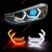 9.9廠商 秒殺@適用BMW 3系 E90 E92 F30 F35 E60 E87 M3 M4 水晶天使眼大燈光圈