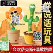 仙人掌學說話會跳舞唱歌嬰兒學人玩偶復讀鸚鵡六壹節禮物