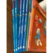 【現貨快速出貨 】 8本裝藍色小精靈英文版 The Smurfs 漫畫繪本故事 漫畫書 全彩繪本故事