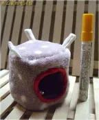 ==臻品寵物生活館==M紫葡萄厚絨布窩吊床吊窩鳥屋鳥窩鼠屋鼠窩+純棉內裡10X10金屬透氣孔倉鼠龍貓松鼠飛鼠蜜袋鼯鸚鵡八哥文鳥
